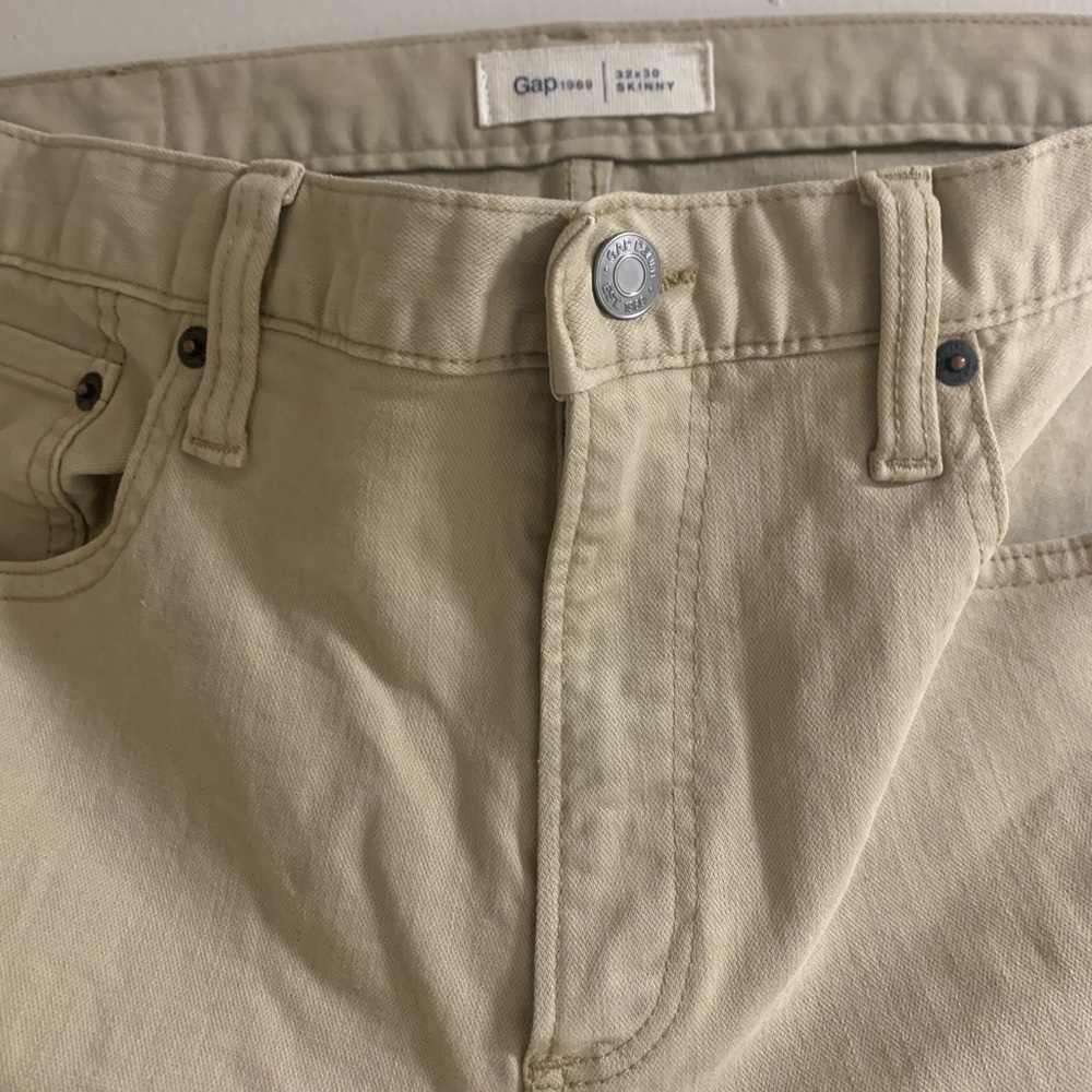 Gap 1969 beige 5-pocket skinny denim Men’s 32x30